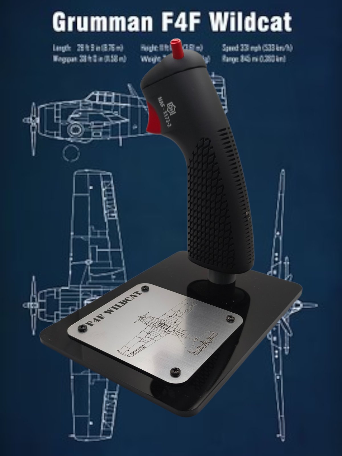 Grumman F4F Wildcat Stick Replica - Image 3